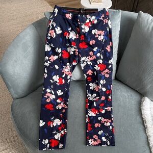 Banana Republic Floral Capris - Navy, Red, Pink, White